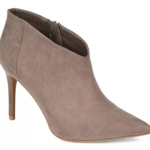 Journee Collection Taupe Heeled Boots